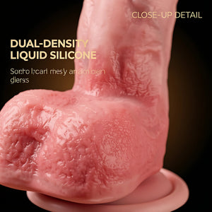 Kstert 10 Inch Dildo – Realistic Dual Density Silicone with Suction Cup Base - Mairalea