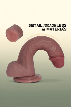 Kstert Realistic Dildo – 7.8" Liquid Silicone Toy with Strong Suction Cup, Lifelike Veiny Texture & Resilient Firmness, Hands-Free G Spot Focused Design for Women & Beginners - Mairalea
