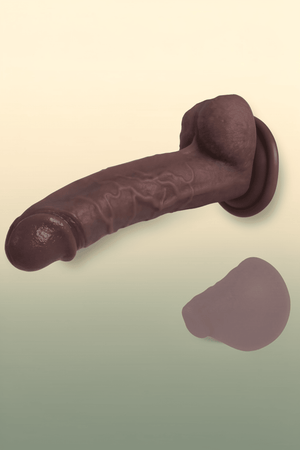 Kstert Realistic Dildo – 7.8" Liquid Silicone Toy with Strong Suction Cup, Lifelike Veiny Texture & Resilient Firmness, Hands-Free G Spot Focused Design for Women & Beginners (Brown) - Mairalea