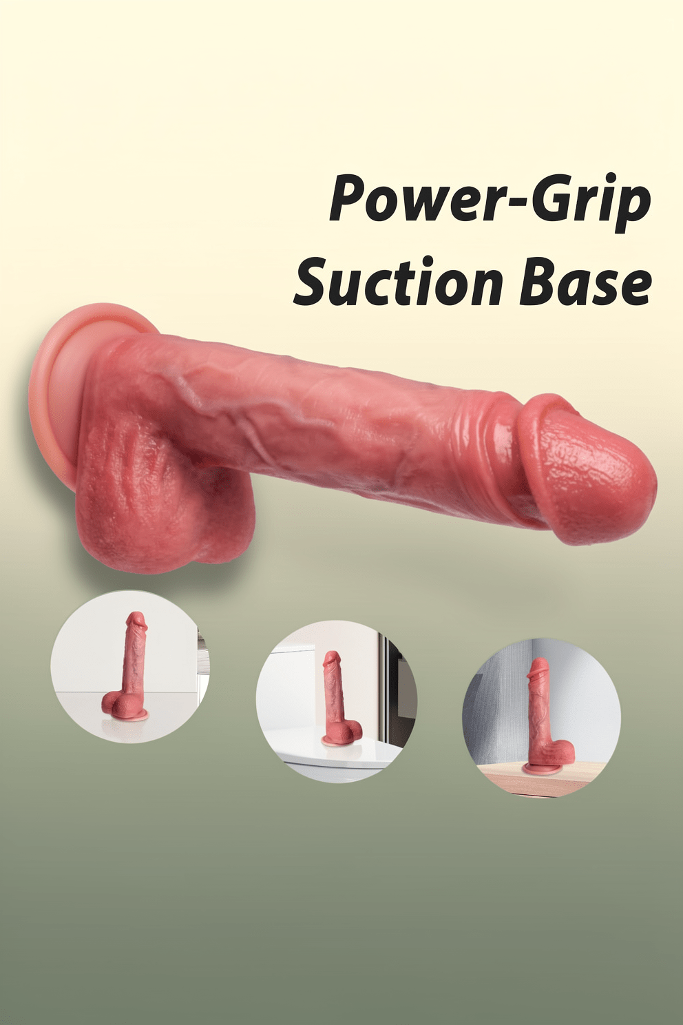 Kstert Realistic Dildo – Upgraded 8.3" Dual Density Liquid Silicone Toy with Strong Suction Cup, Waterproof Lifelike Texture & Hands-Free Design for Women & Couples - Mairalea