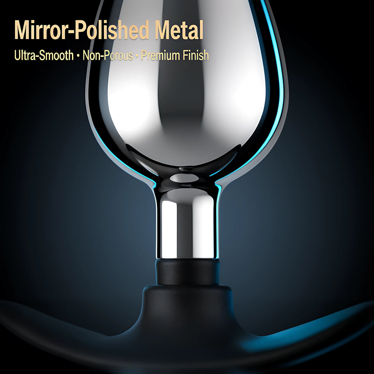 Large Anal Plug – 12-Inch Metal & Silicone Hybrid Design - Mairalea