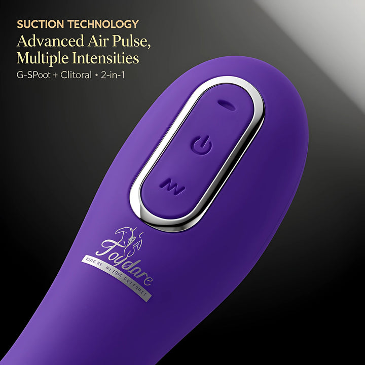 Leluo Clitoral Suction Vibrator - 2-in-1 G Spot Stimulator, Rechargeable Silicone Toy - Mairalea