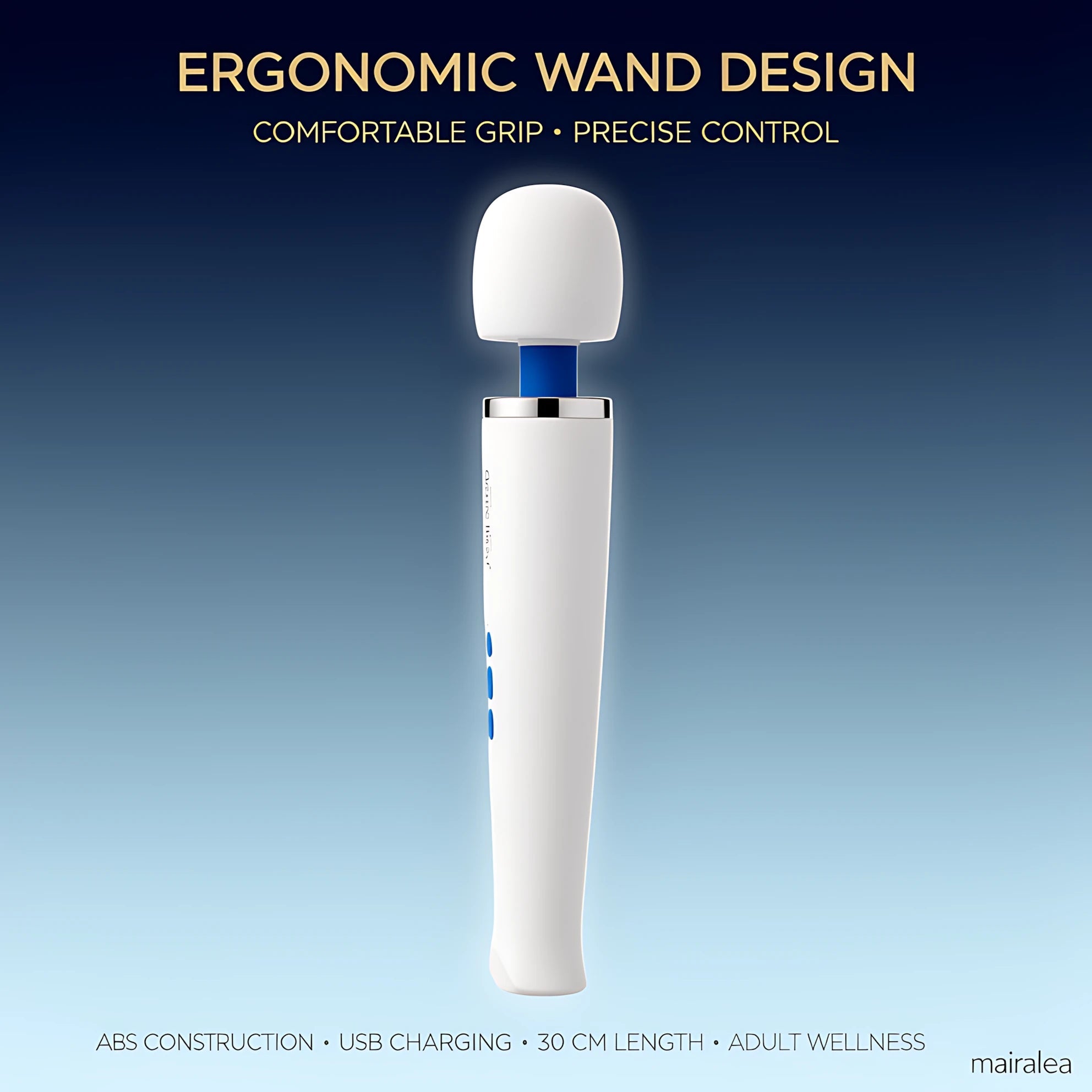 Magic Wand Massager – Powerful Rechargeable Wand Vibrator - Mairalea