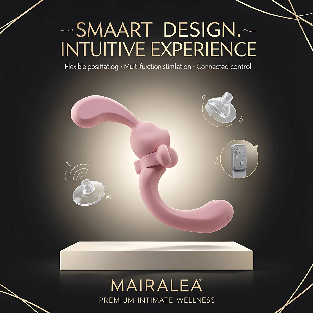 Mairalea 90° Flexible Rabbit Vibrator with Suction & App Control - Mairalea