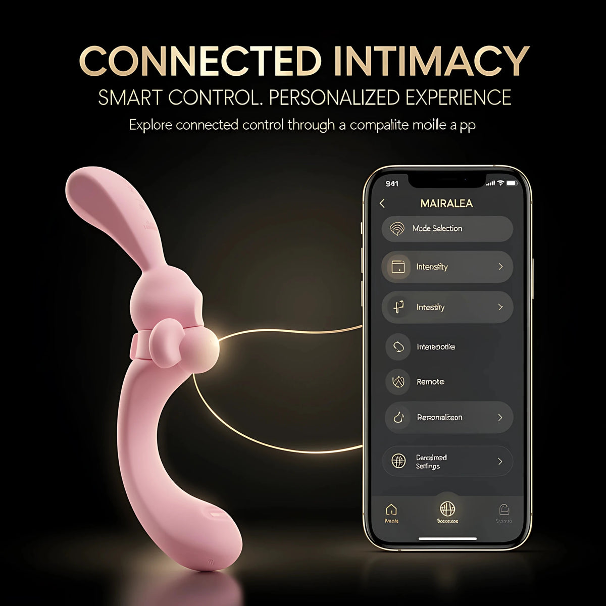 Mairalea 90° Flexible Rabbit Vibrator with Suction & App Control - Mairalea
