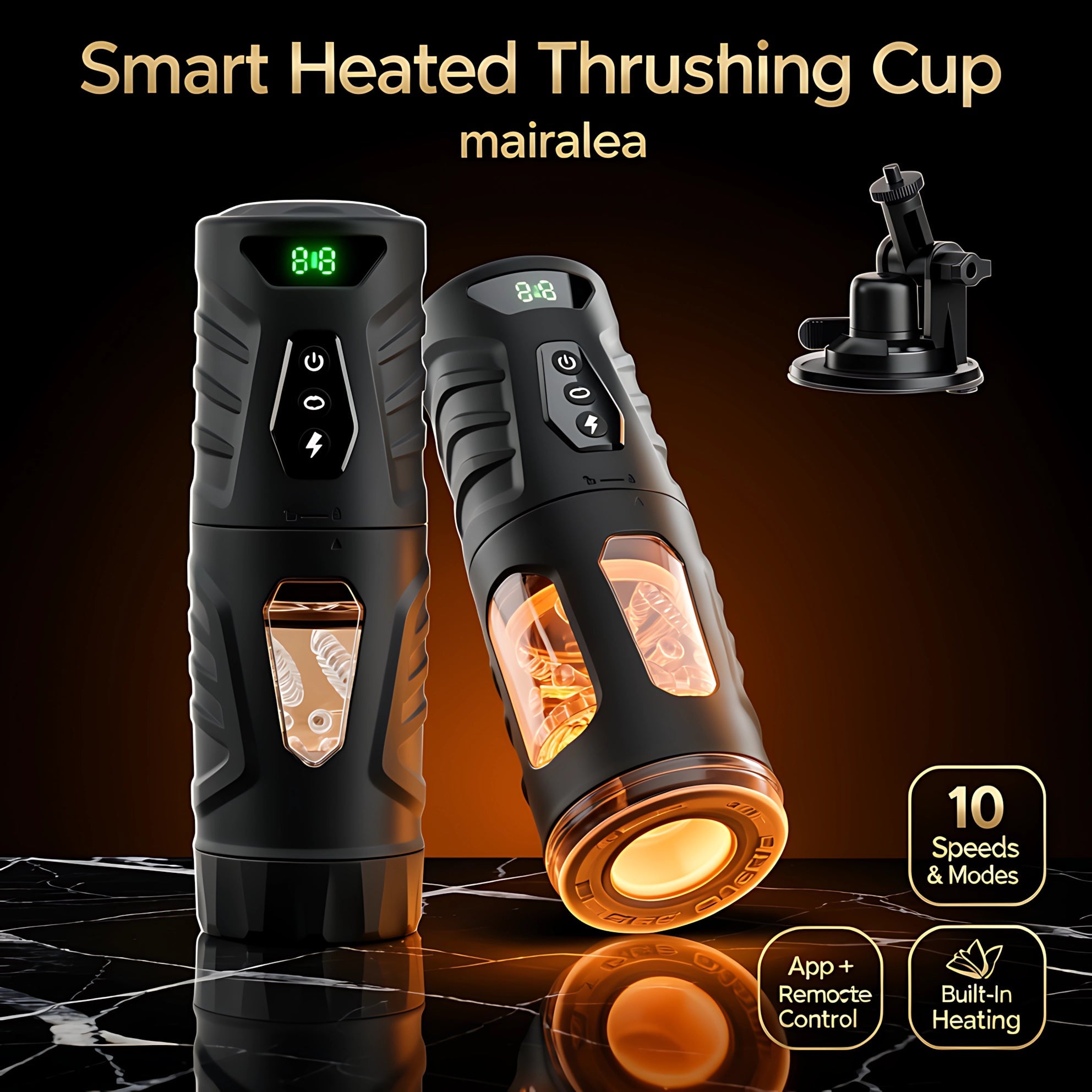Male Masturbator Machine - Automatic Thrusting Rotating Hands-Free Sex Toy with Smart Control - Mairalea