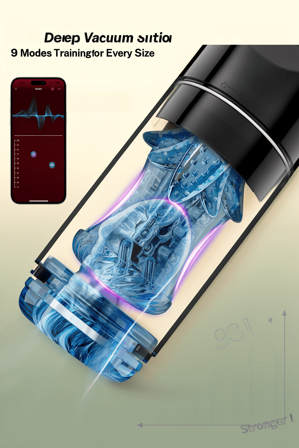 Male Masturbator Sex Toys for Men - AI Sync Male Sex Toy 9S Penis Pump & 9 Thrusting Rotating & 9 Vibrating Sucking Licking Modes Pocket Pussy Stroker Mens Sex Toy with LCD APP for Adult Toys & Games - Mairalea