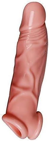Newly Double Open Silicone Sleeve Extension Sheath Extender for Men Male Enhancement Extension Sleeve Cover (Black, 8 in) - Mairalea