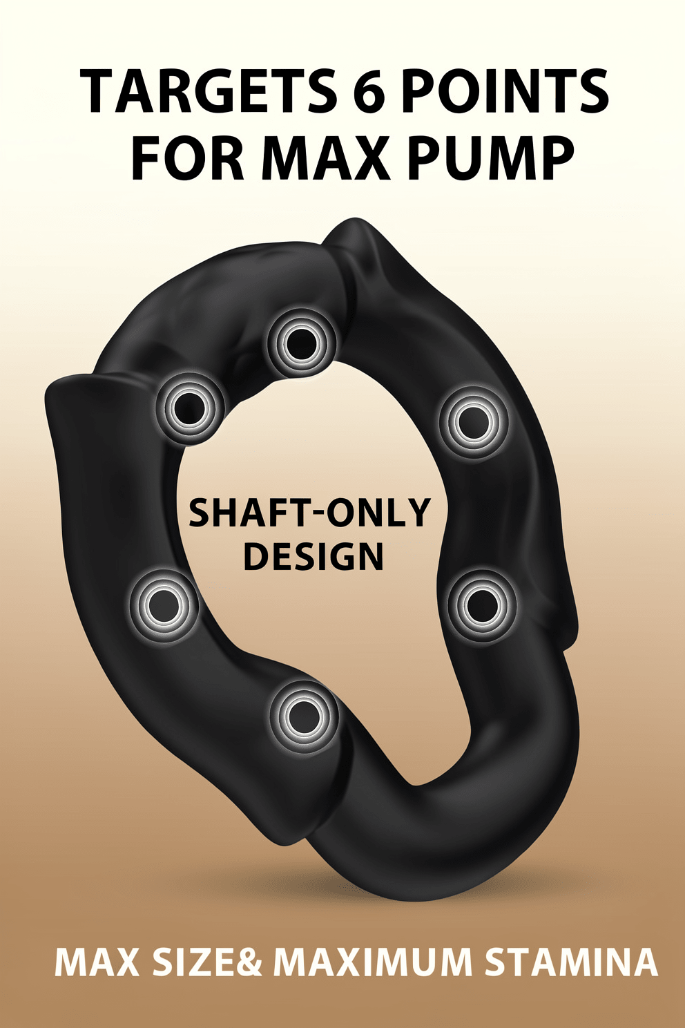 Open Tip Cock Ring Set for Men, 3 Size Silicone Penis Rings with 6-Point Pressure Support, No Blockage Design for Natural Ejaculation, Ergonomic Body-Fit Erection Support Ring, Couple Sex Toy - Mairalea