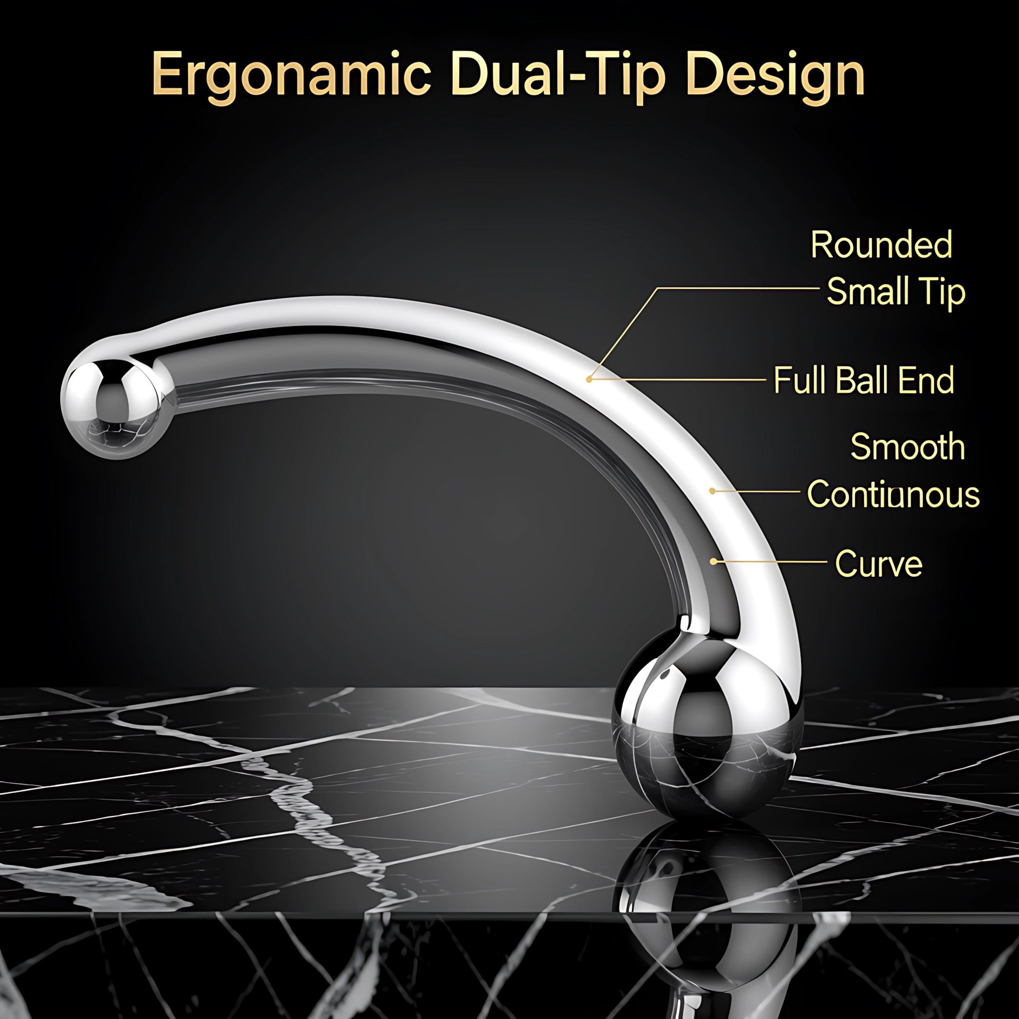 Prostate Massager – Stainless Steel Weighted Anal Massage Tool - Mairalea