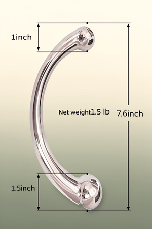 Pure G Spot Metal Wand Anal Prostate Massage Stick Polished Steel Massager Hard Dildo 692 G - Mairalea