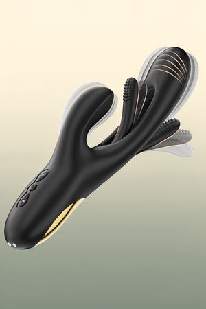 Rabbit Vibrator Dildo 3-in-1 | G-Spot & Clitoral Tongue Licking Stimulator - Mairalea