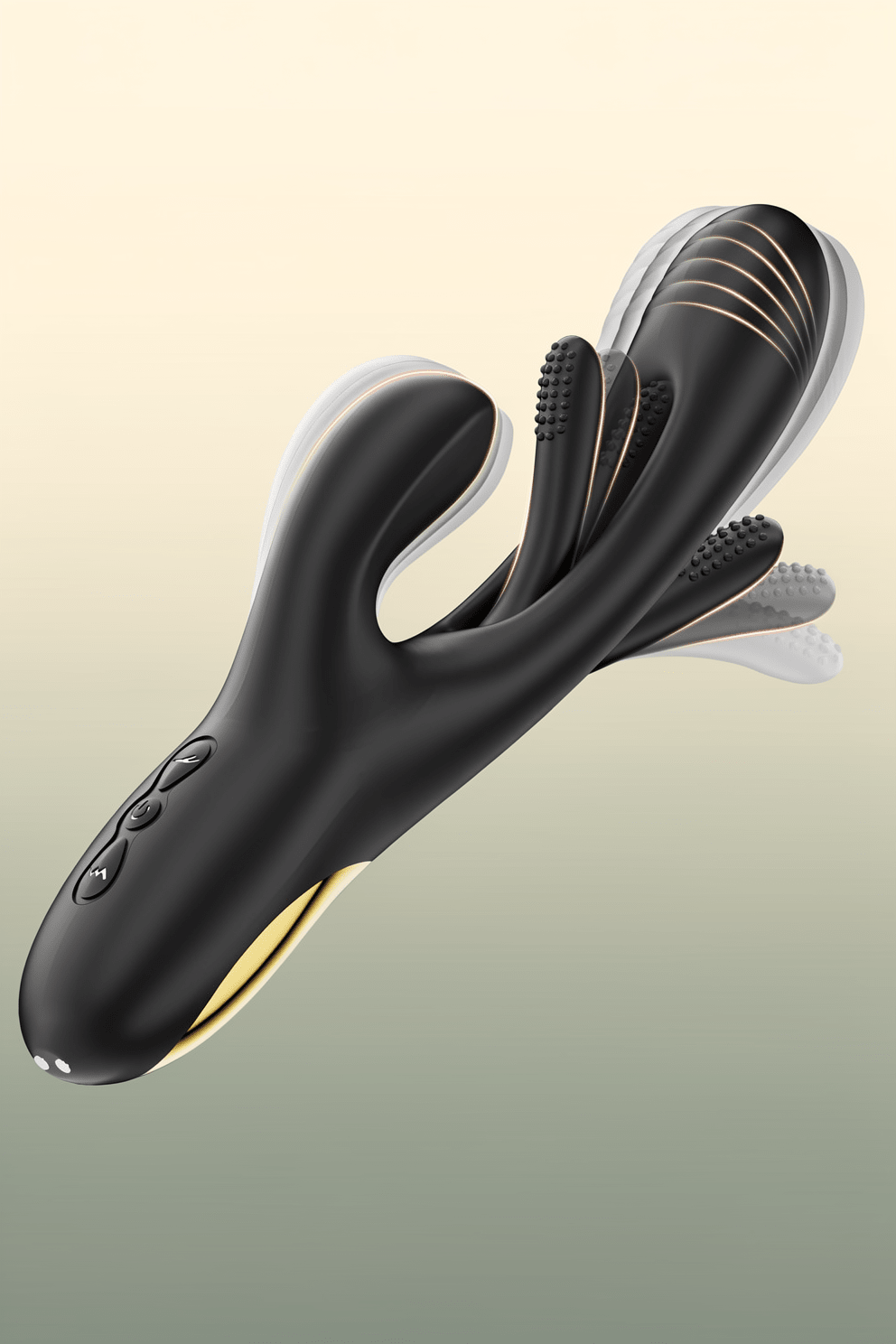 Rabbit Vibrator Dildo 3-in-1 | G-Spot & Clitoral Tongue Licking Stimulator - Mairalea