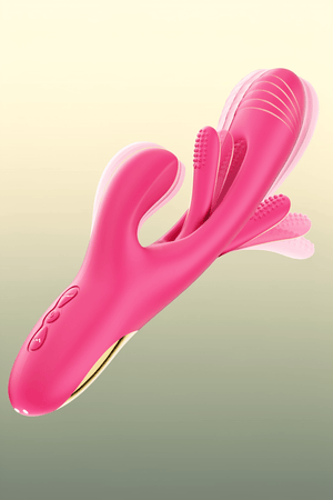 Rabbit Vibrator Dildo 3-in-1 | G-Spot & Clitoral Tongue Licking Stimulator - Mairalea