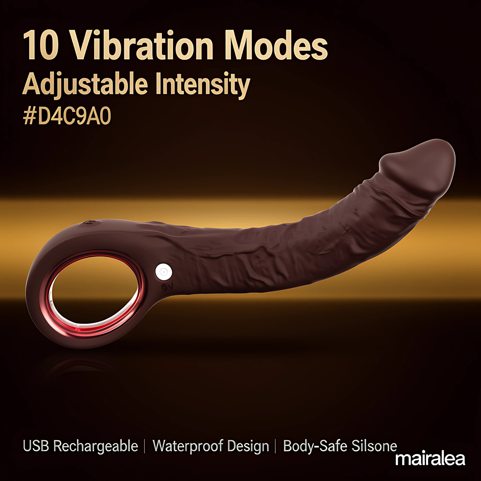 Realistic Dildo Vibrating 7.8 Inch | G-Spot & Clitoral Stimulator Toy - Mairalea