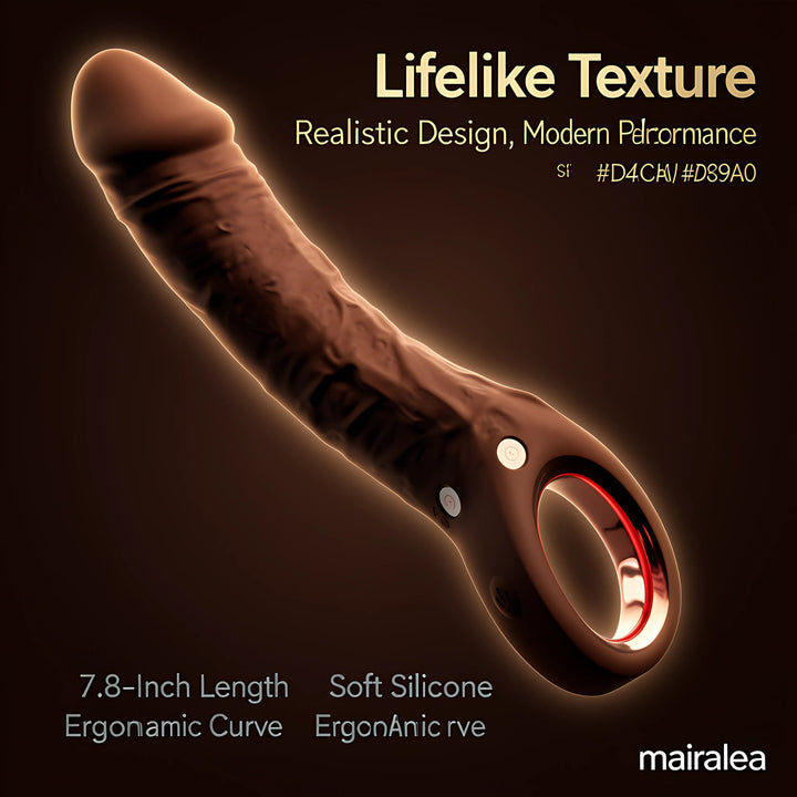 Realistic Dildo Vibrating 7.8 Inch | G-Spot & Clitoral Stimulator Toy - Mairalea