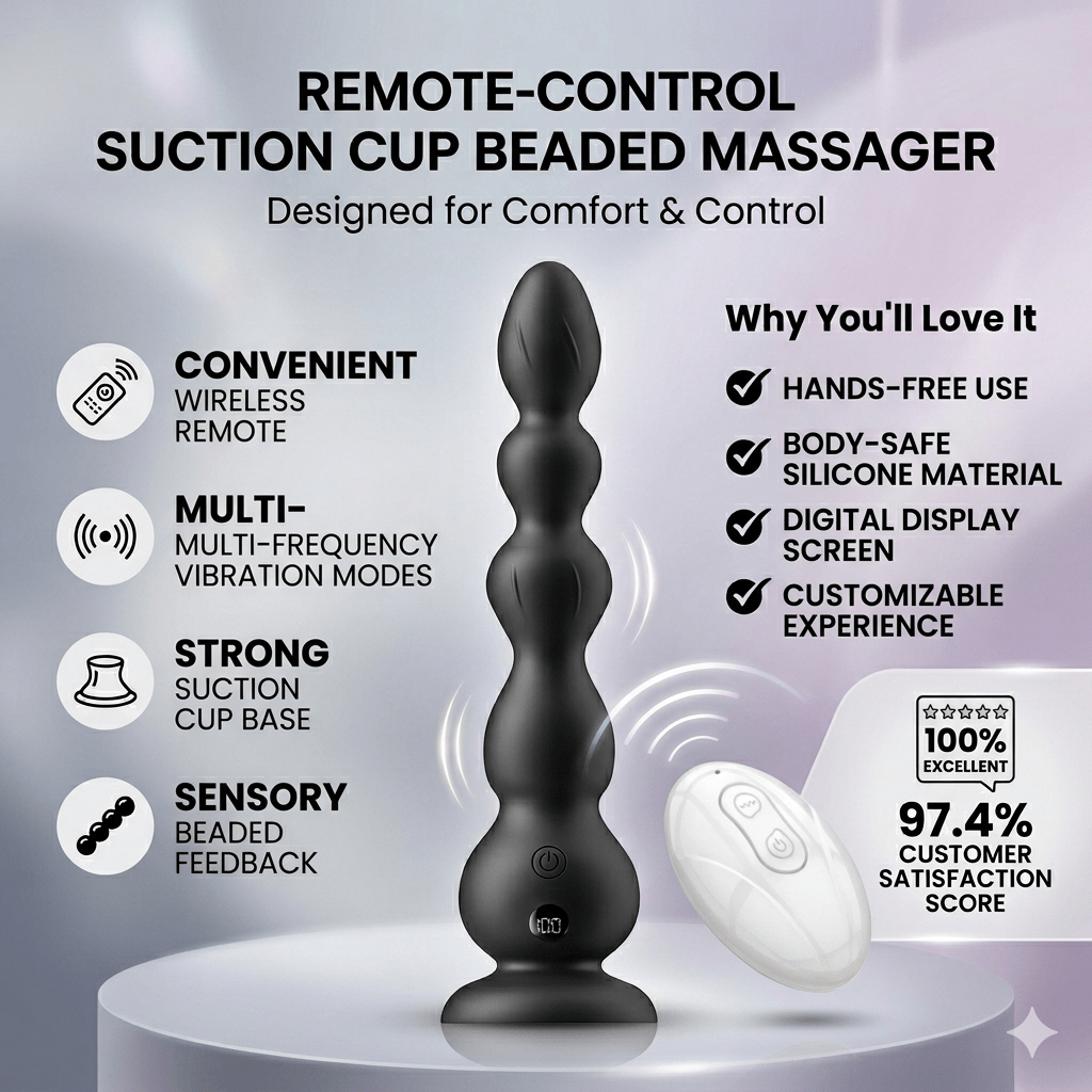 remote control anal plug vibrator