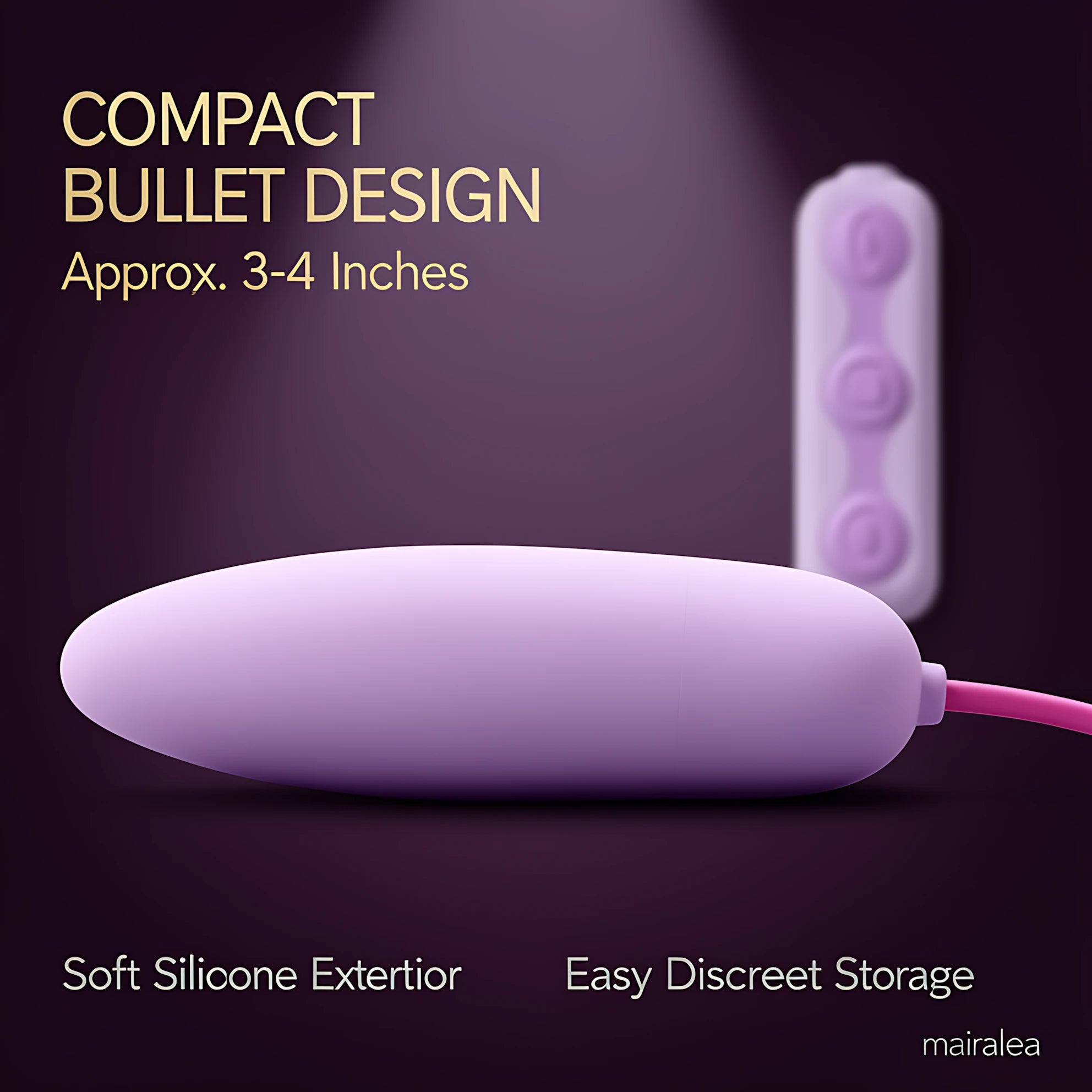 Remote Control Vibrator, Bullet & Egg Vibrator for Women, Mini Strong Clitoral Stimulator Toy - Mairalea
