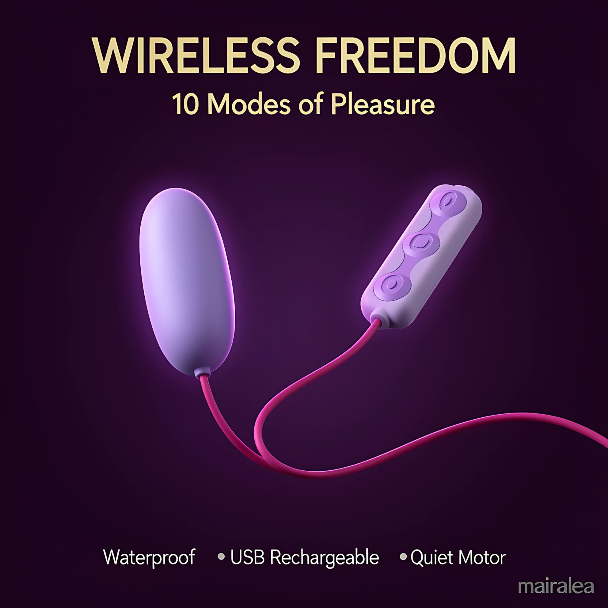 Remote Control Vibrator, Bullet & Egg Vibrator for Women, Mini Strong Clitoral Stimulator Toy - Mairalea