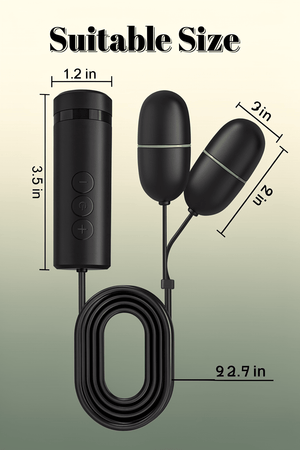 Double egg massager vibrator with remote control for couples adult pleasure toy