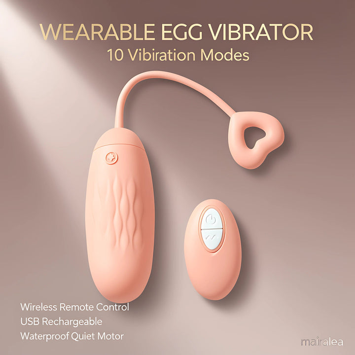 Remote Control Vibrator for Women, Wireless Clitoral & G Spot Stimulator with Multiple Modes - Mairalea