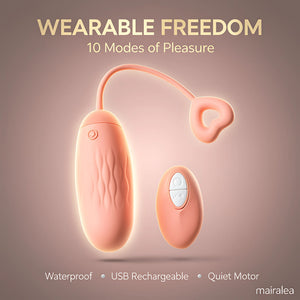 Remote Control Vibrator for Women, Wireless Clitoral & G Spot Stimulator with Multiple Modes - Mairalea