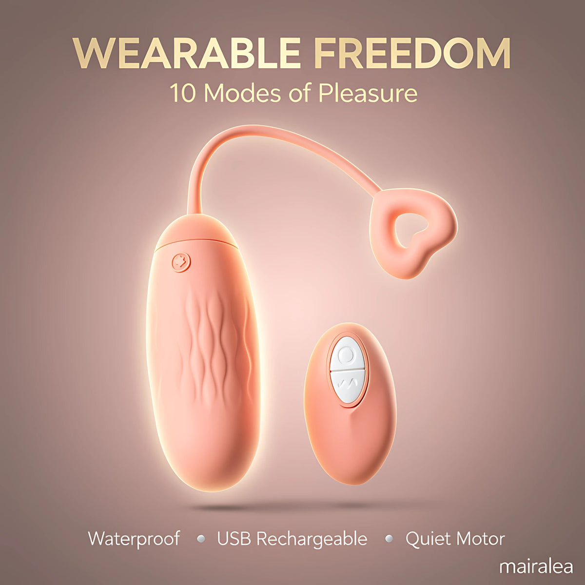 Remote Control Vibrator for Women, Wireless Clitoral & G Spot Stimulator with Multiple Modes - Mairalea