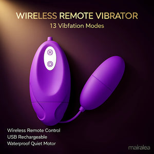 Remote Control Vibrator | Wireless Clitoral & G Spot Stimulator for Women, Waterproof Multi-Mode - Mairalea