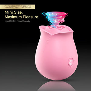 Rose Sex Toy | APP Control Clitoral & Nipple Vibrator, 9 Modes Waterproof Stimulator - Mairalea