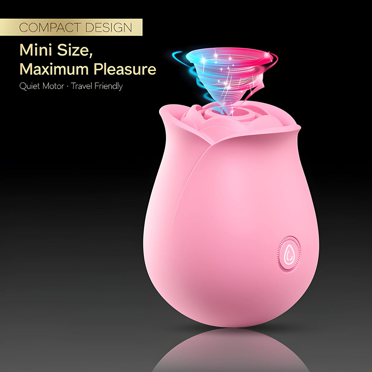 Rose Sex Toy | APP Control Clitoral & Nipple Vibrator, 9 Modes Waterproof Stimulator - Mairalea
