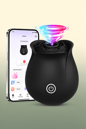 Rose Sex Toy Vibrator for Women, APP Control Rose Adult Toys with 9 Sucking & Vibrating Modes, Waterproof Sex Toys Sucker, Clit Nipple Stimulator for Couples & Solo Nipple Clamps - Mairalea