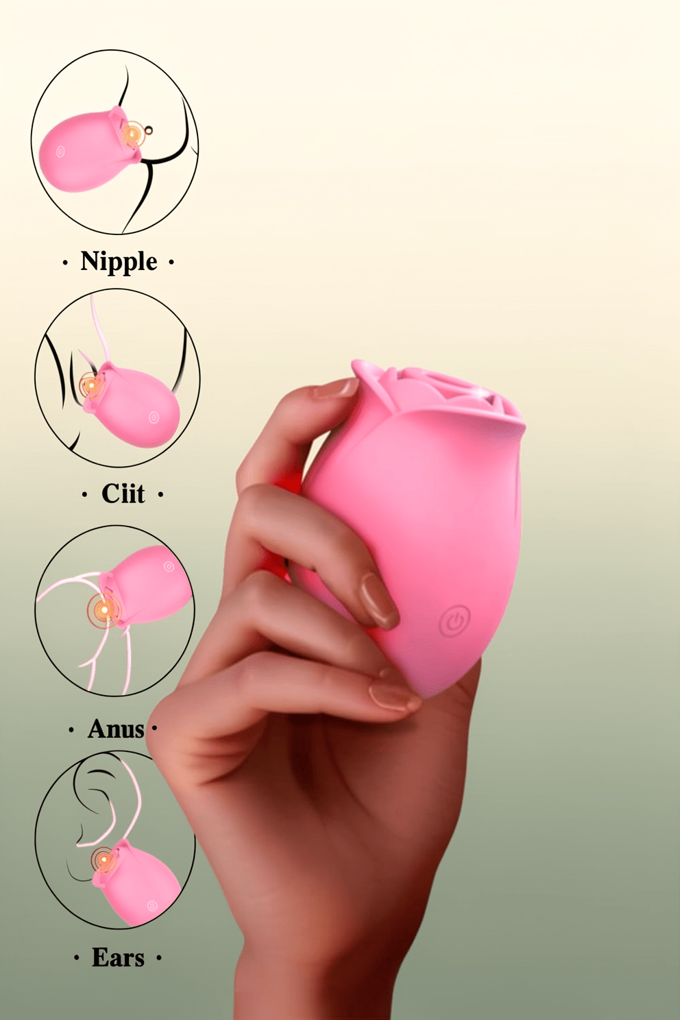 Rose Sex Toy Vibrator for Women, APP Control Rose Adult Toys with 9 Sucking & Vibrating Modes, Waterproof Sex Toys Sucker, Clit Nipple Stimulator for Couples & Solo Nipple Clamps - Mairalea