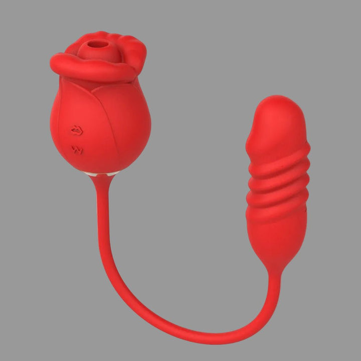 Rose Suction Telescopic Egg Vibrator - Mairalea