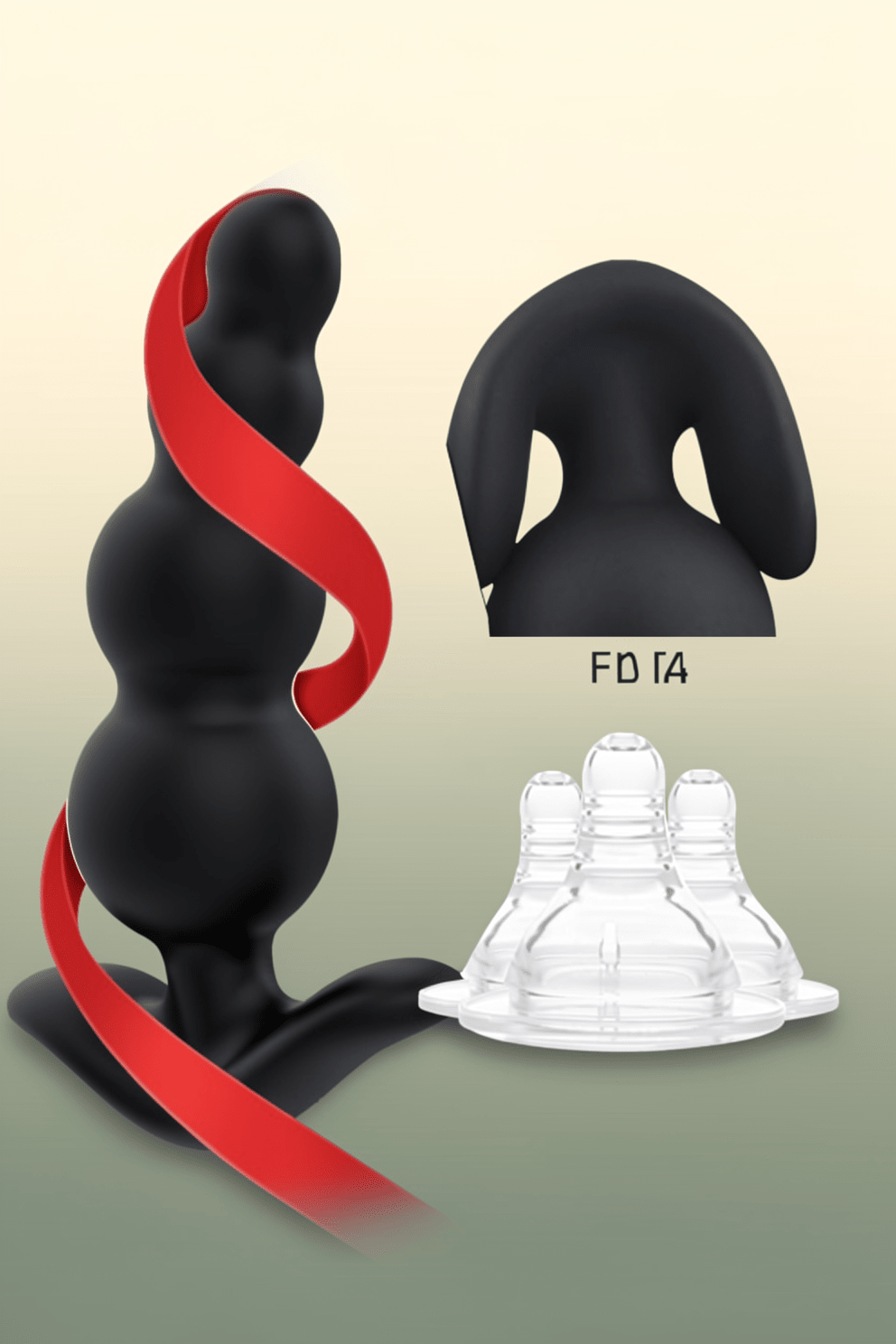 Silicone Anal Beads Butt Plugs, Anal Trainer with 3 Different Size,Anal Training Sets for Beginners Advanced Users,Pack of 3 Prostate Sex Toys (3 pcs Anal Plugs) - Mairalea