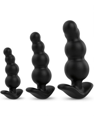 Silicone Anal Beads Set, Butt Plugs with 3 Sizes, Anal Trainer for Beginners & Advanced Users - Mairalea