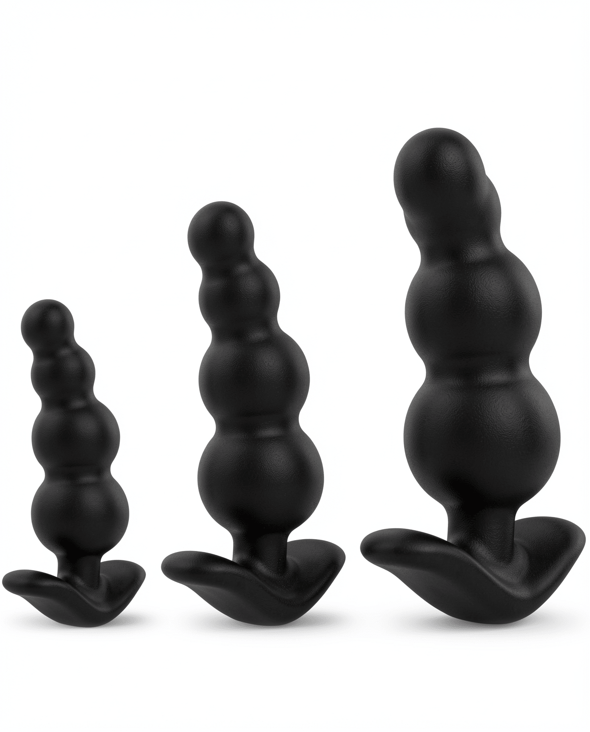 Silicone Anal Beads Set, Butt Plugs with 3 Sizes, Anal Trainer for Beginners & Advanced Users - Mairalea