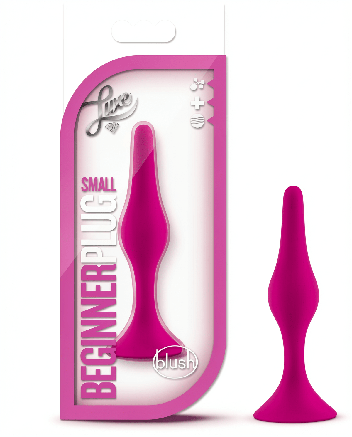 Silicone Butt Plug, Beginner Anal Toy, Soft Body-Safe Anal Trainer with Smooth Tapered Design - Mairalea
