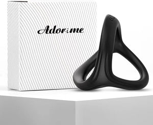 Silicone Penis Ring for Men, Adorime 3 in 1 Ultra Soft Stretchy Cock Ring Penis Enlargers Erection Tool, Sex Toy for Men - Mairalea
