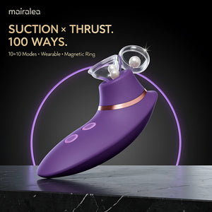 Sucking Vibrator | Clitoral Sucker & G Spot Stimulator, 9 Modes Waterproof Sex Toy - Mairalea