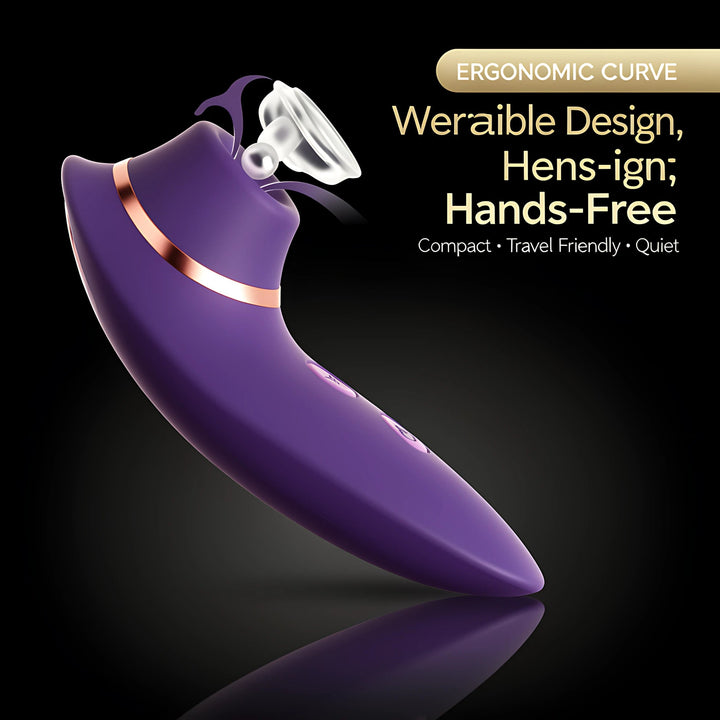 Sucking Vibrator | Clitoral Sucker & G Spot Stimulator, 9 Modes Waterproof Sex Toy - Mairalea