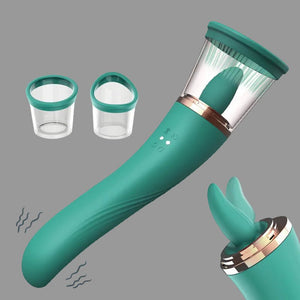 Suction Tongue - Licking Vibrating Wand - Mairalea