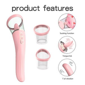 Suction Tongue - Licking Vibrating Wand - Mairalea