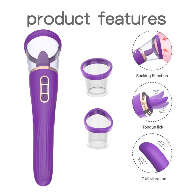 Suction Tongue - Licking Vibrating Wand - Mairalea