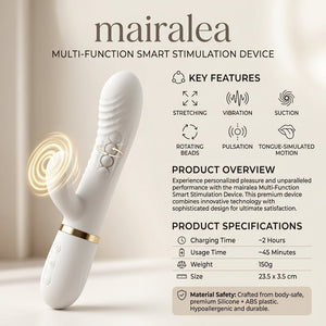 Suction Vibrator – Rotating Bead & Telescopic Stimulation Massager - Mairalea