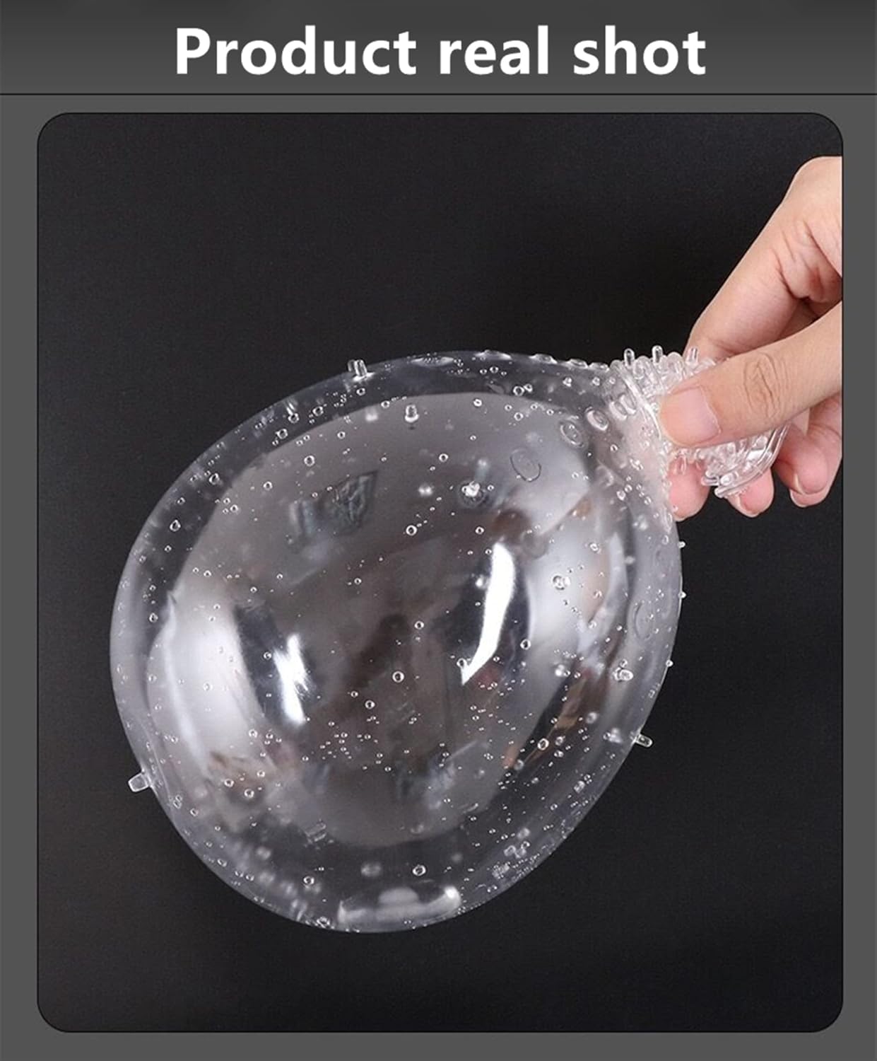Threaded mace Condom Male Condom Adult Lock fine Ring Extended Sleeve Crystal Sleeve Color: Clear 4pcs - Mairalea