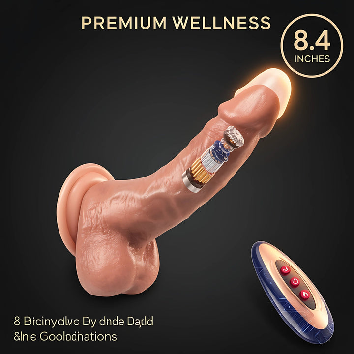 Thrusting Dildo Vibrator | Heating G Spot & Clitoral Stimulator, Remote Control Toy - Mairalea