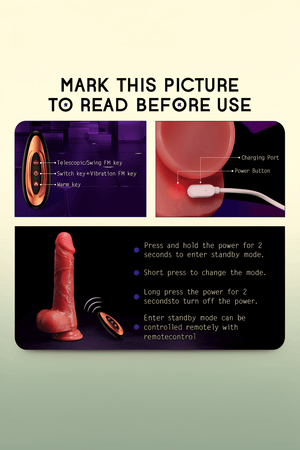 Thrusting Dildo Vibrator Sex Toys - Realistic Silicone Dildos Sex Toy for G-Spot & Clit Stimulation, 8 Thrusting, 10 Vibrating & Heating Modes, Remote Control Blowjob Dildo for Women & Couple - Mairalea