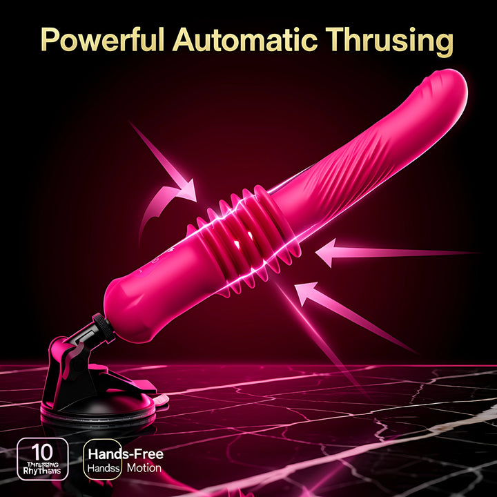 Thrusting Dildo with Automatic Motion, Vibration & APP Control - Mairalea