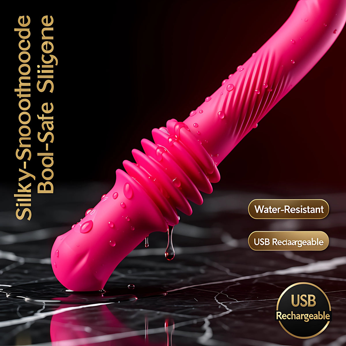 Thrusting Dildo with Automatic Motion, Vibration & APP Control - Mairalea
