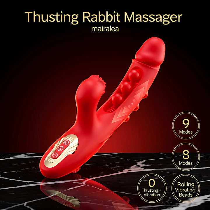 Thrusting Dildo with Automatic Motion, Vibration & Remote Control - Mairalea